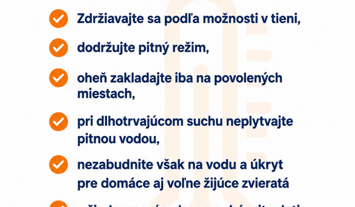 Fotka - Výstrahy I. a II. stupňa pred vysokými teplotami
