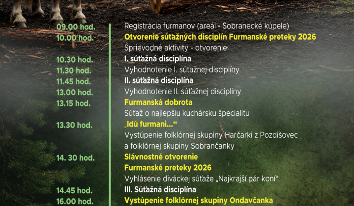 Fotka - Program Furmanské preteky 2026